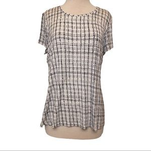 Black & White Square Design Women's APT 9 Blouse